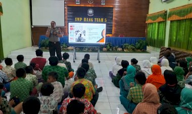 Polsek-Candi-Edukasi-Siswa-SMP-Hang-Tuah-5-Bahaya-Bullying-dan-Narkoba