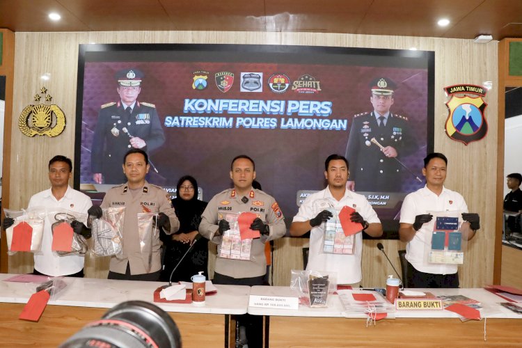 Polres Lamongan Ungkap Kasus Arisan Bodong Pelaku Diamankan Saat Hendak Kabur ke Malaysia