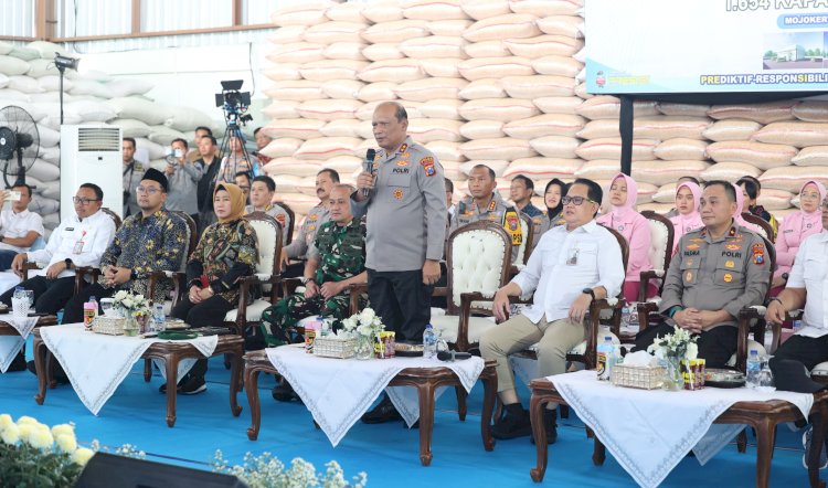 Perkuat Ketahanan Pangan Presiden RI Resmikan Gudang Jagung Milik Polda Jatim