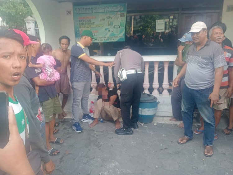 Gerak Cepat Polsek Kenjeran Amankan Pelaku Jambret di Platuk  dari Amukan Massa