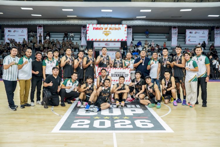 Tim Basket Polda Jatim Raih Runner-up Kapolri Cup 2026 Kategori Antar Instansi